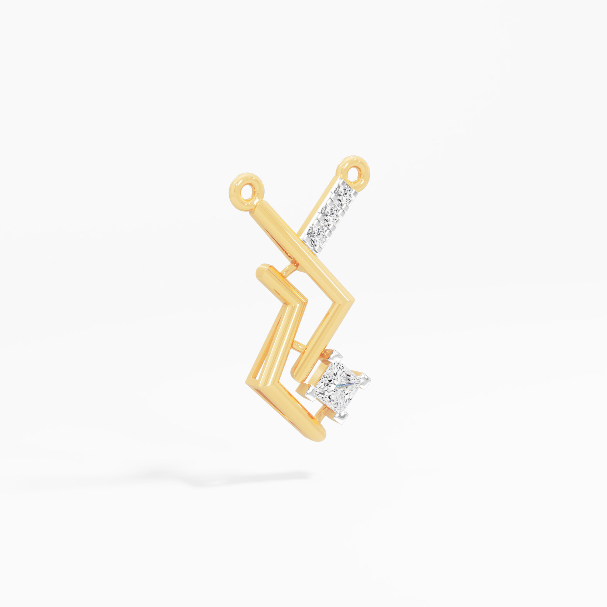 Vivid Current Charms Pendants | Pendant Only (Chain Sold Separately) in 9KT Yellow Gold (Diamond Quality: FG-VVS VS)