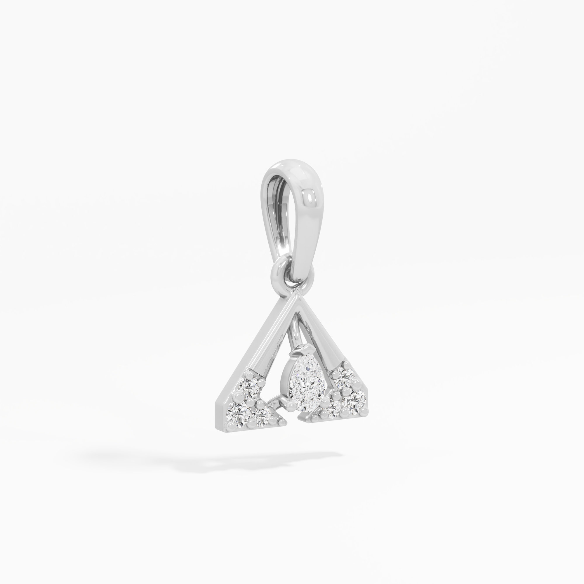Summit Shimmer Pendants Pendants | Individual Pendant in 9KT White Gold (Diamond Quality: FG-VVS VS)