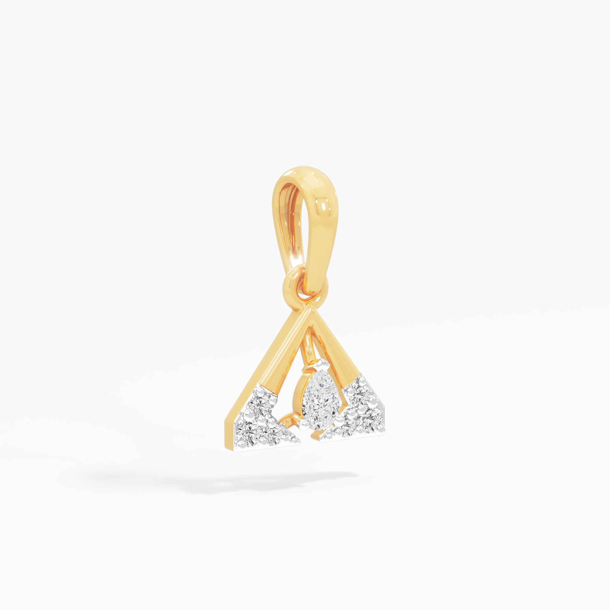 Summit Shimmer Pendants Pendants | Chain Available Separately in 9KT Yellow Gold (Diamond Quality: FG-VVS VS)