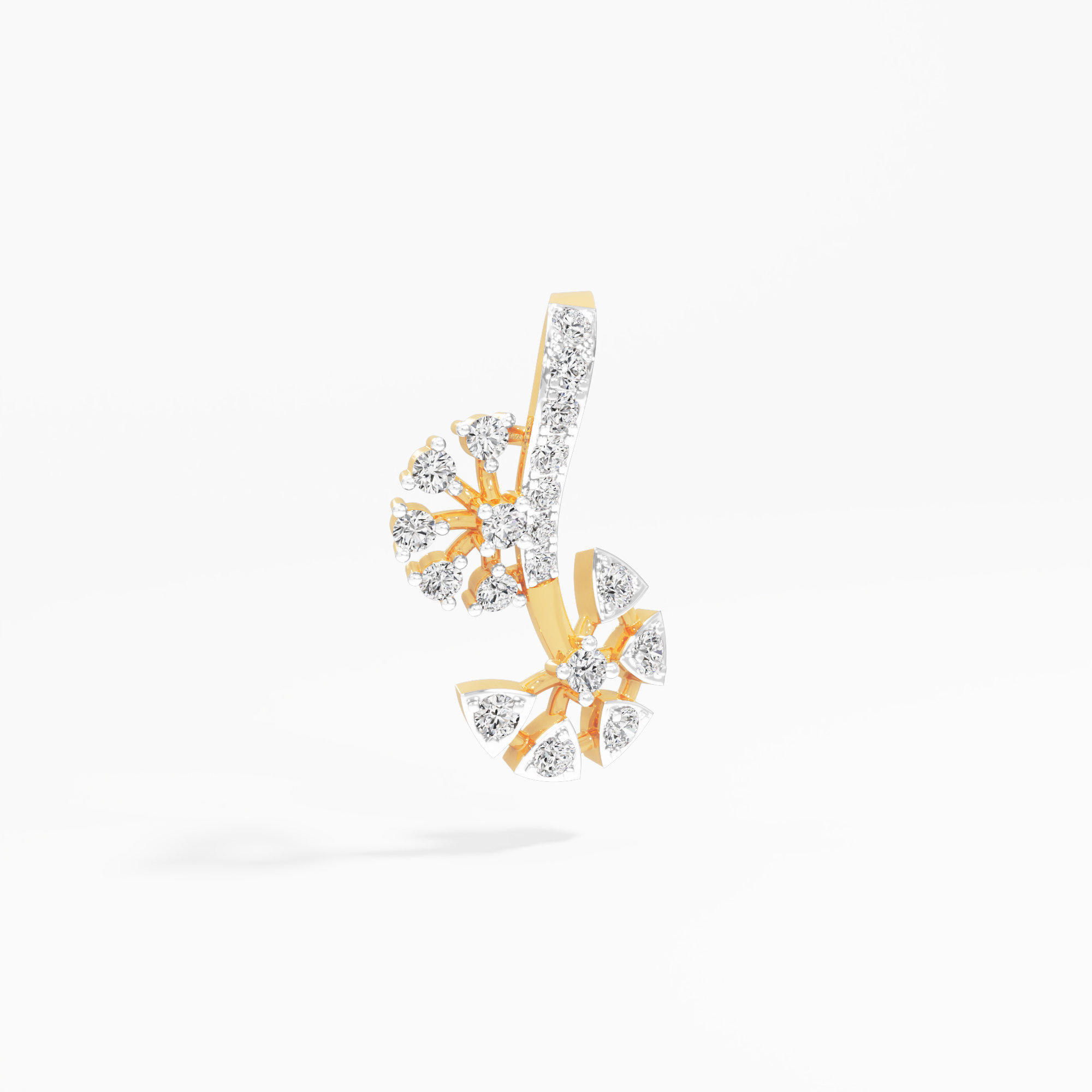 Twilight Trail Diamond Pendant in 9KT Yellow Gold (Diamond Quality:FG-VVS VS)