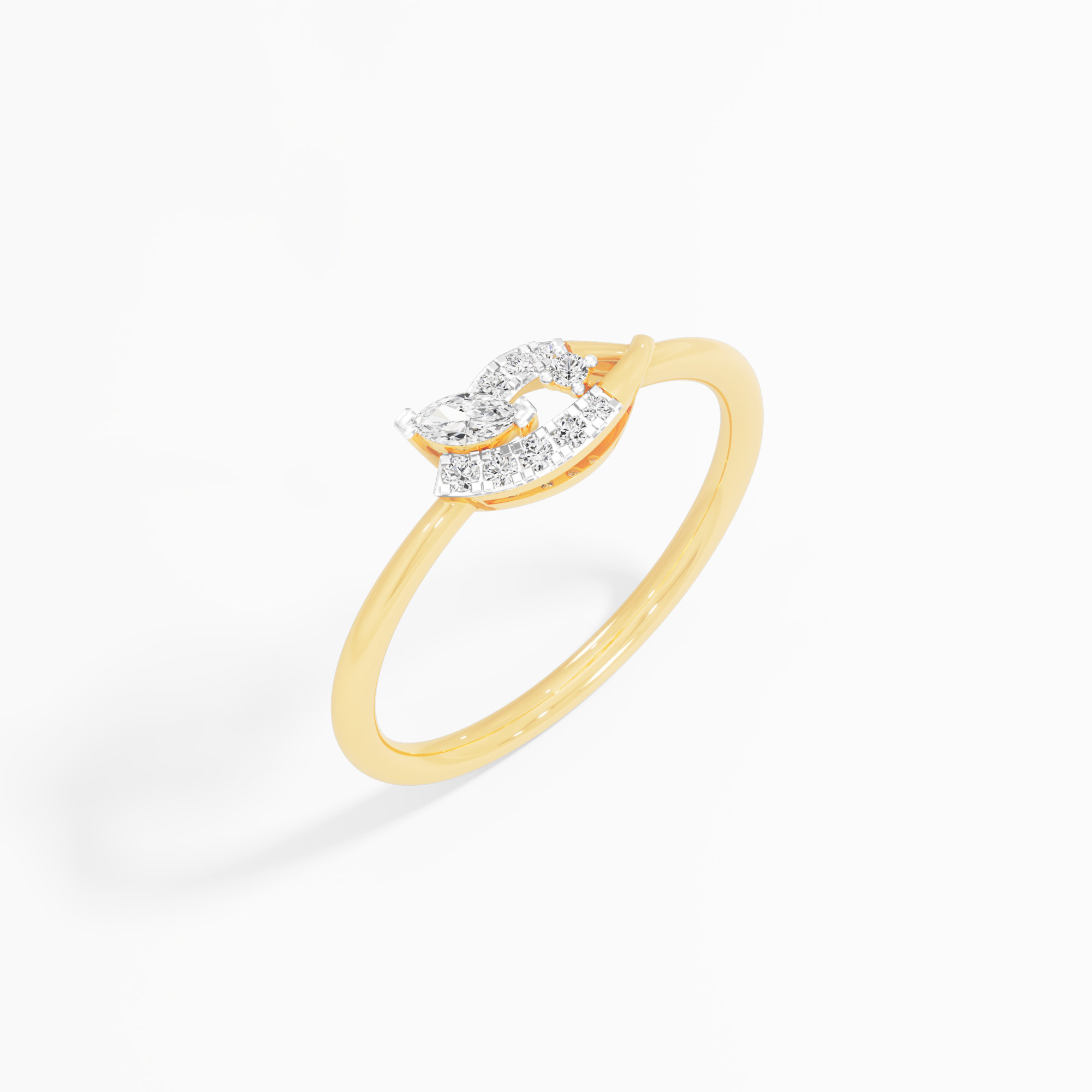 Petal Mist Diamond Ring