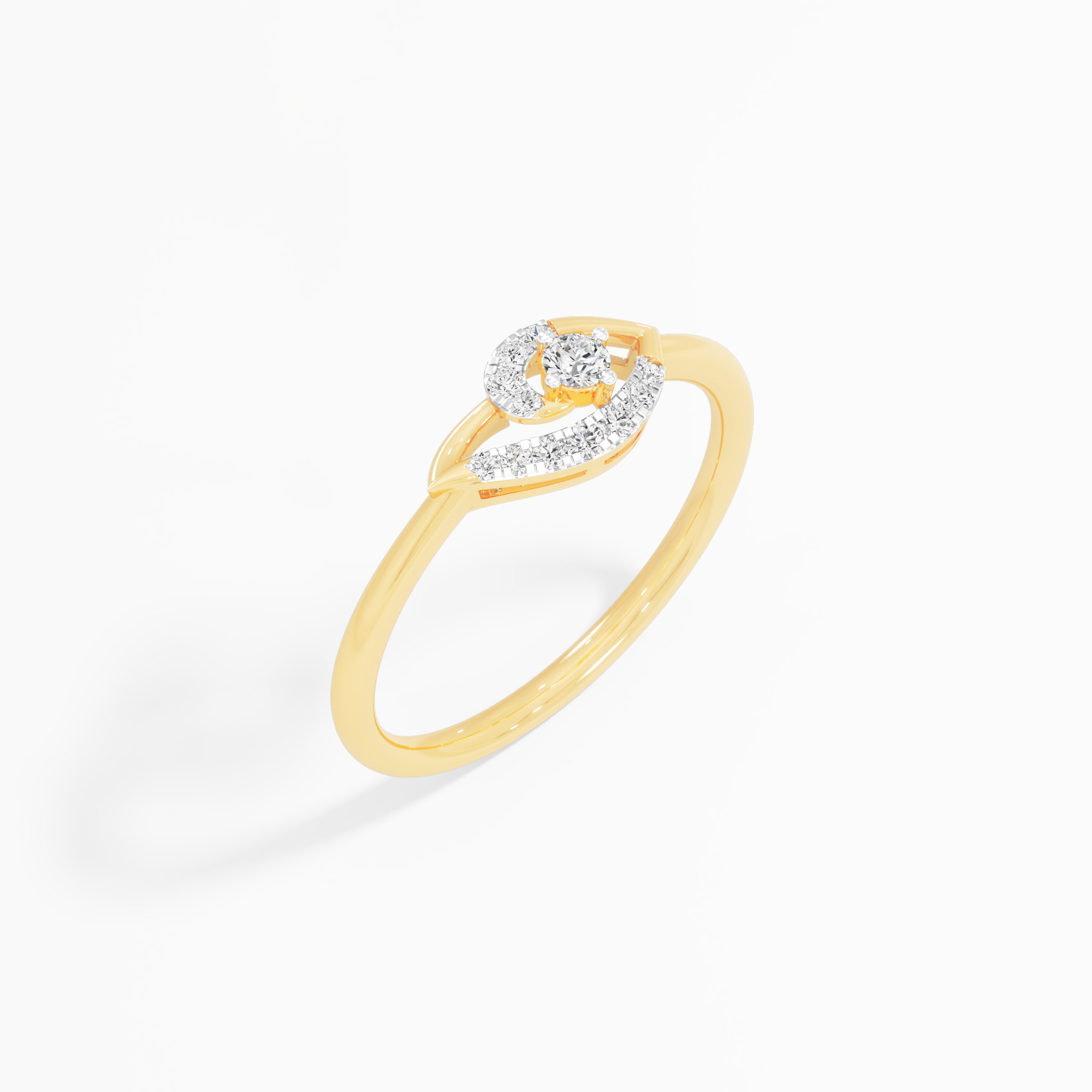 Vortex Bloom Diamond Ring