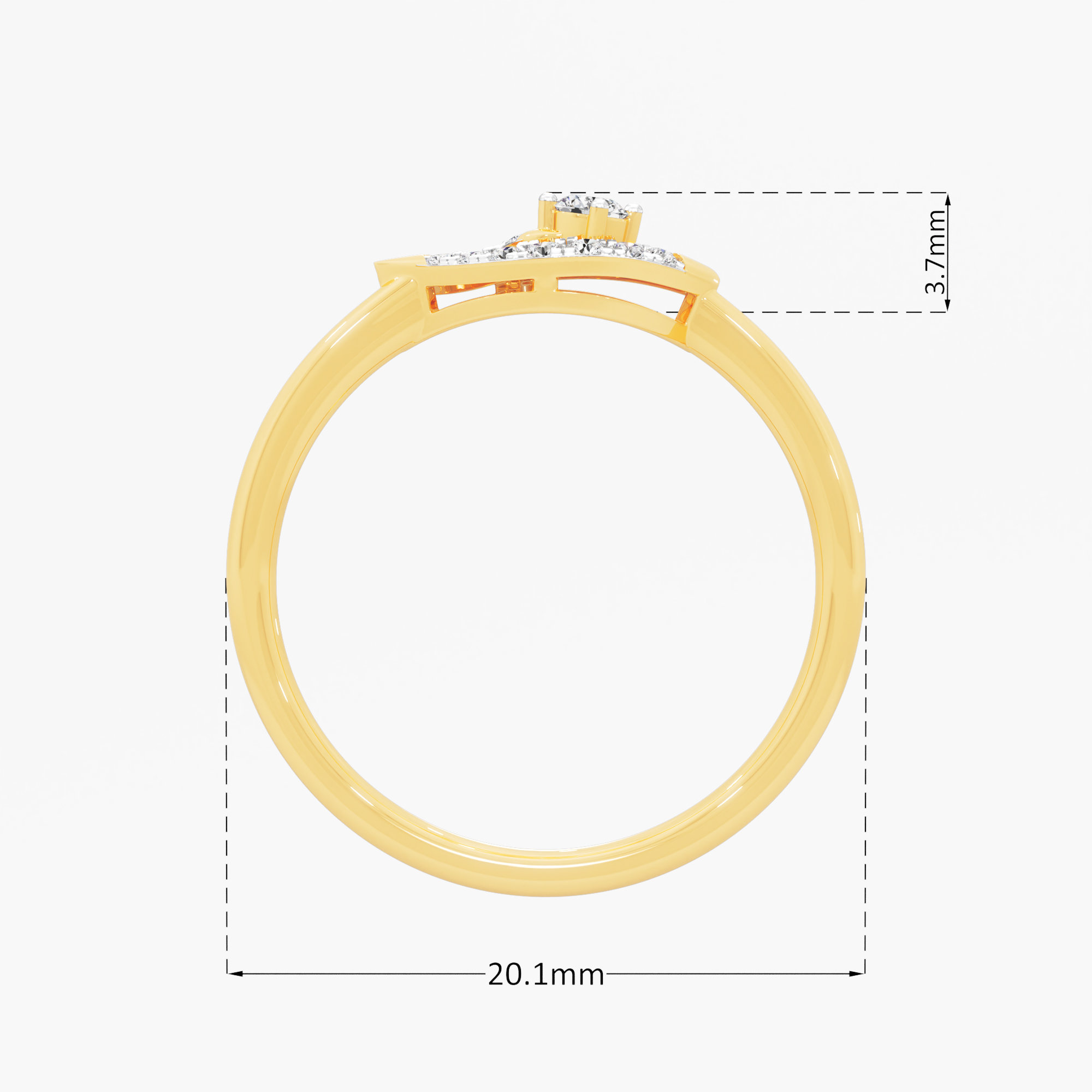 Vortex Bloom Diamond Ring