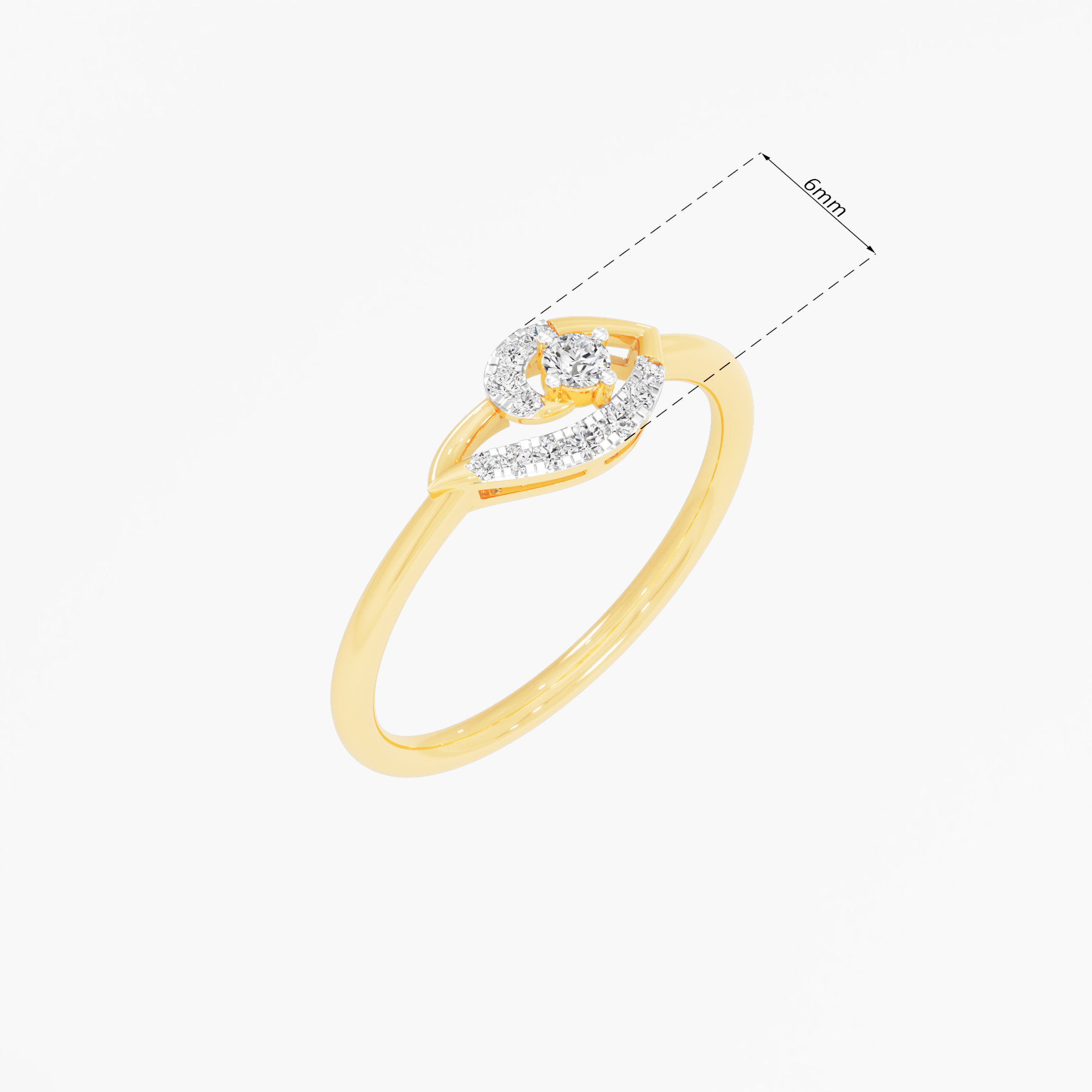 Vortex Bloom Diamond Ring