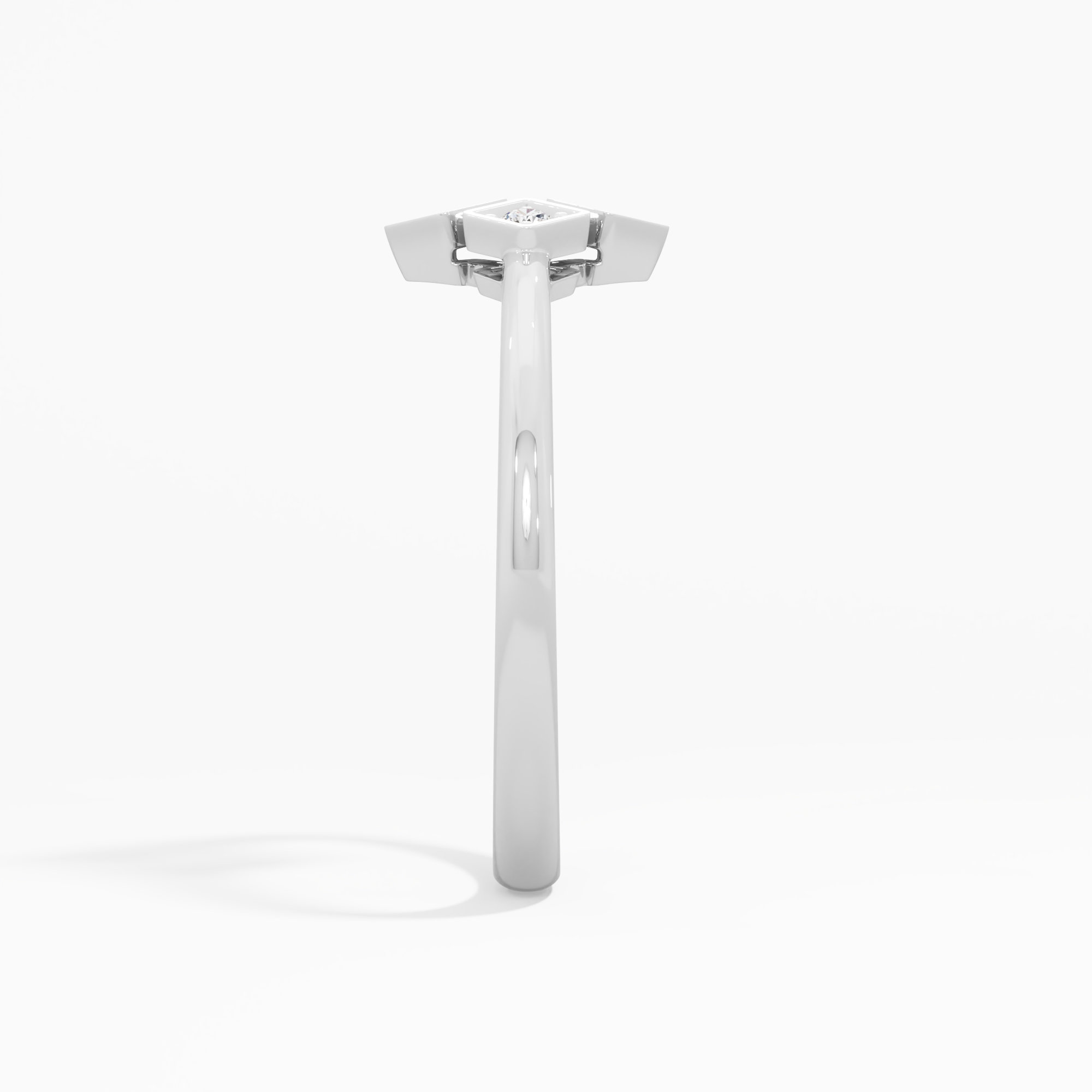 Quadra Sparkle Halos Ring in 9KT White Gold (Diamond Quality: FG-VVS VS)