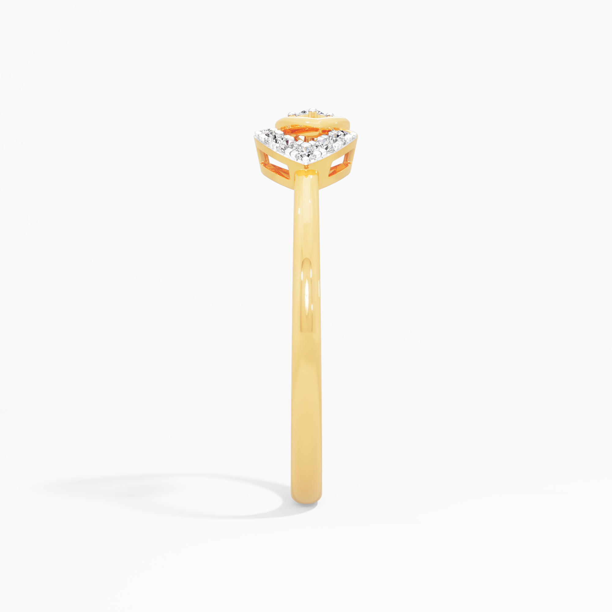 Opaline Gaze Cocktail Ring in 9KT Yellow Gold (Diamond Quality: EF-VVS VS)