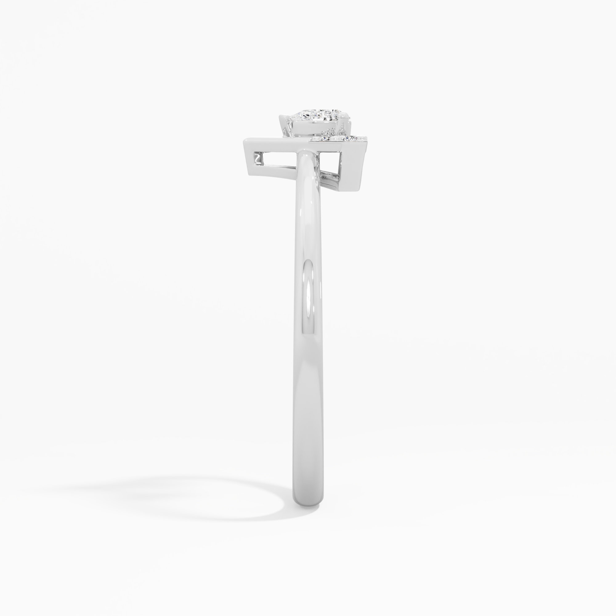 Vanguard Sparkle Stackables Ring in 9KT White Gold (Diamond Quality: FG-VVS VS)