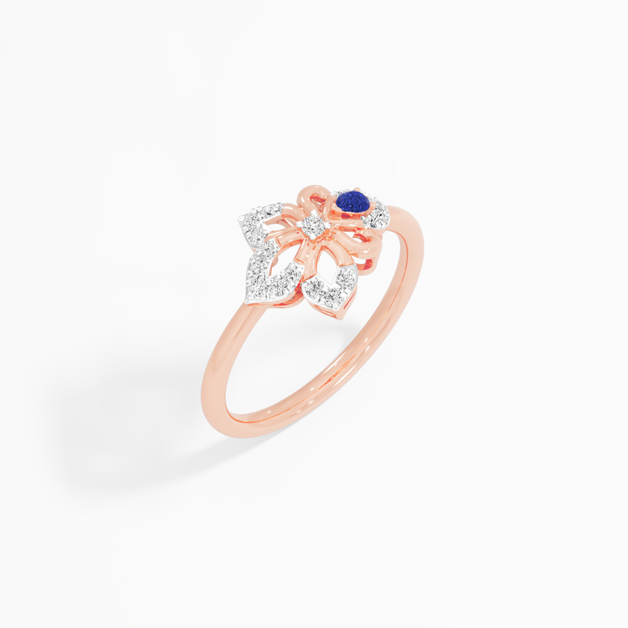 Infinity Celestia Bloom Diamond Ring in 9KT Rose Gold (Diamond Quality: FG-VVS VS)