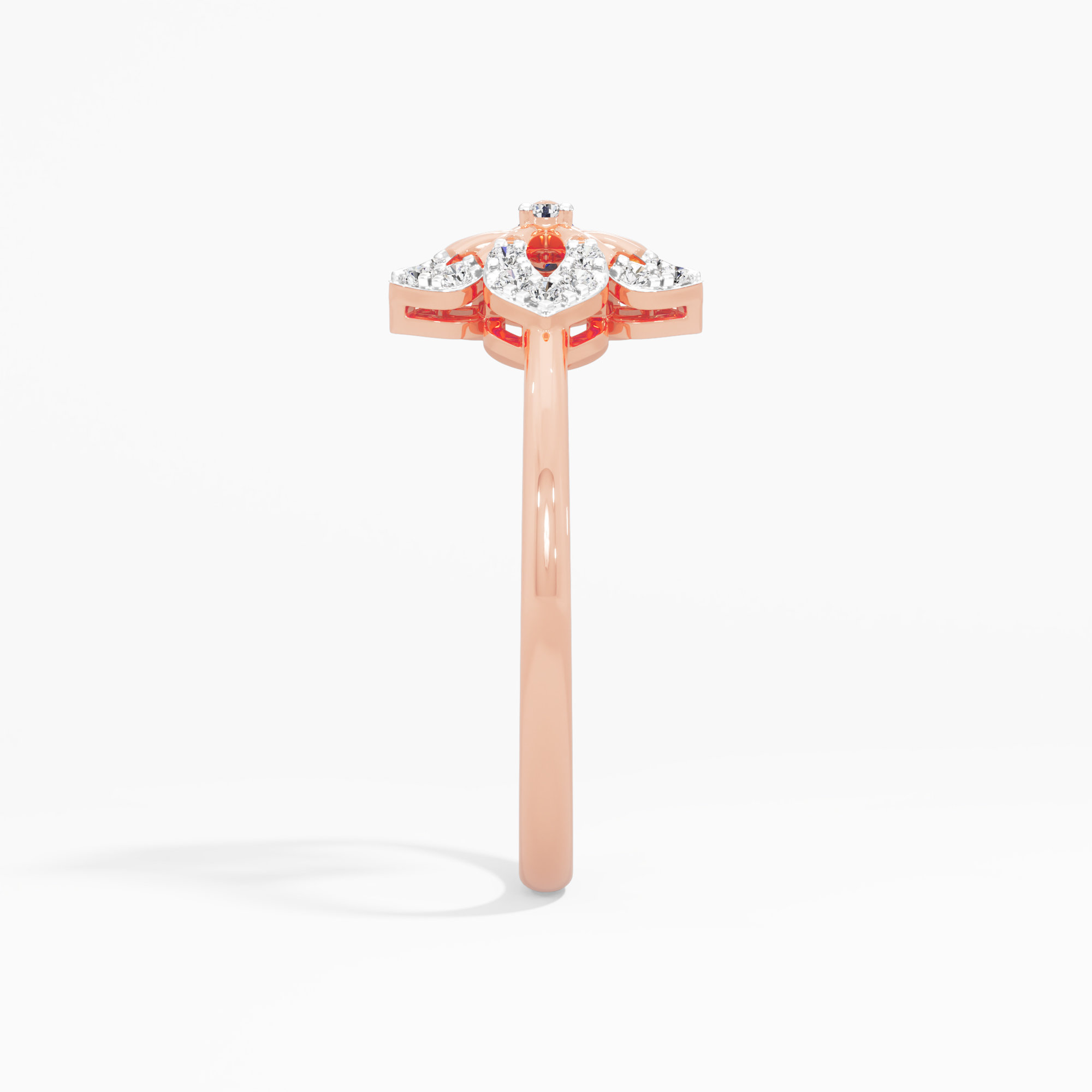 Infinity Celestia Bloom Diamond Ring in 9KT Rose Gold (Diamond Quality: FG-VVS VS)