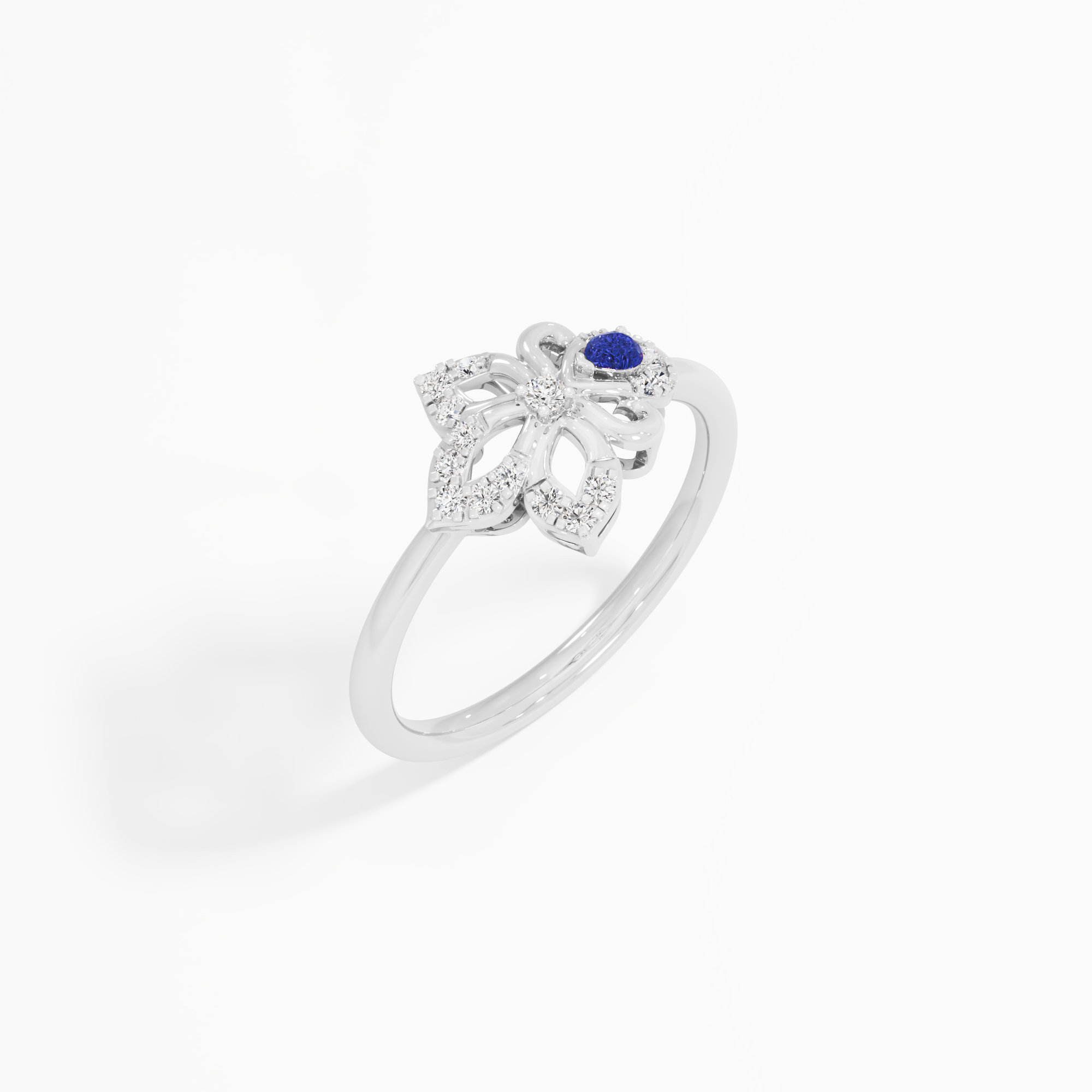 Infinity Celestia Bloom Diamond Ring in 9KT White Gold (Diamond Quality: FG-VVS VS)