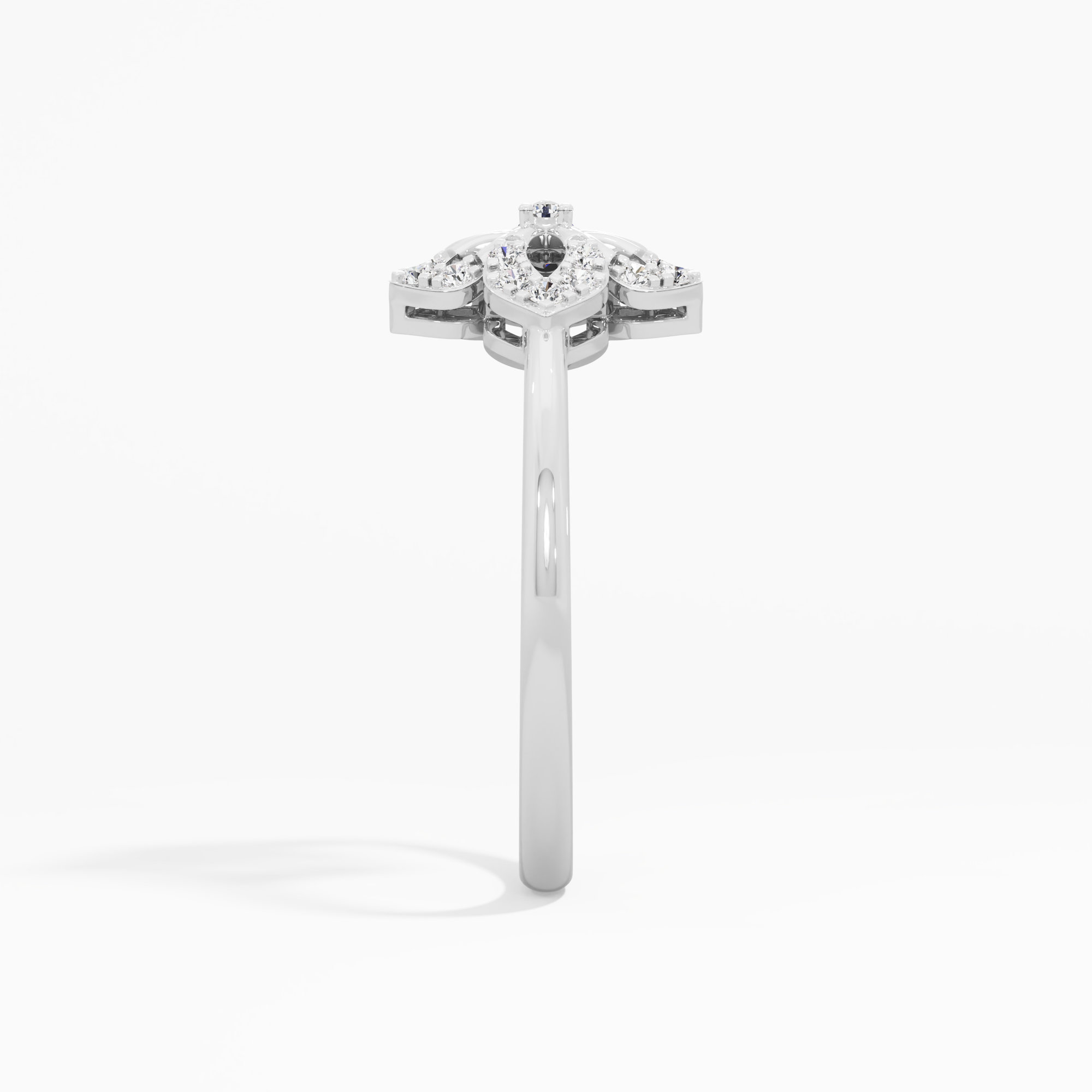 Infinity Celestia Bloom Diamond Ring in 9KT White Gold (Diamond Quality: FG-VVS VS)