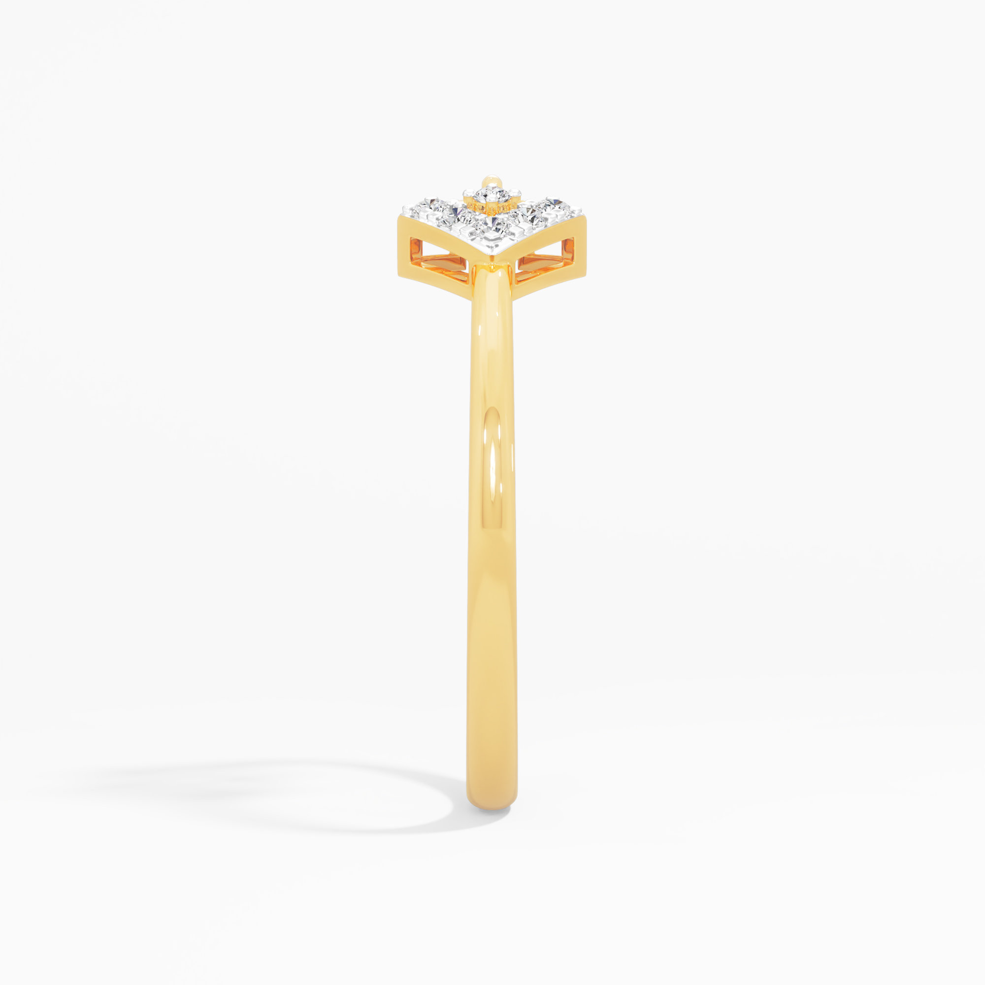 Knot Weave Diamond Ring in 9KT Yellow Gold (Diamond Quality: FG-VVS VS)
