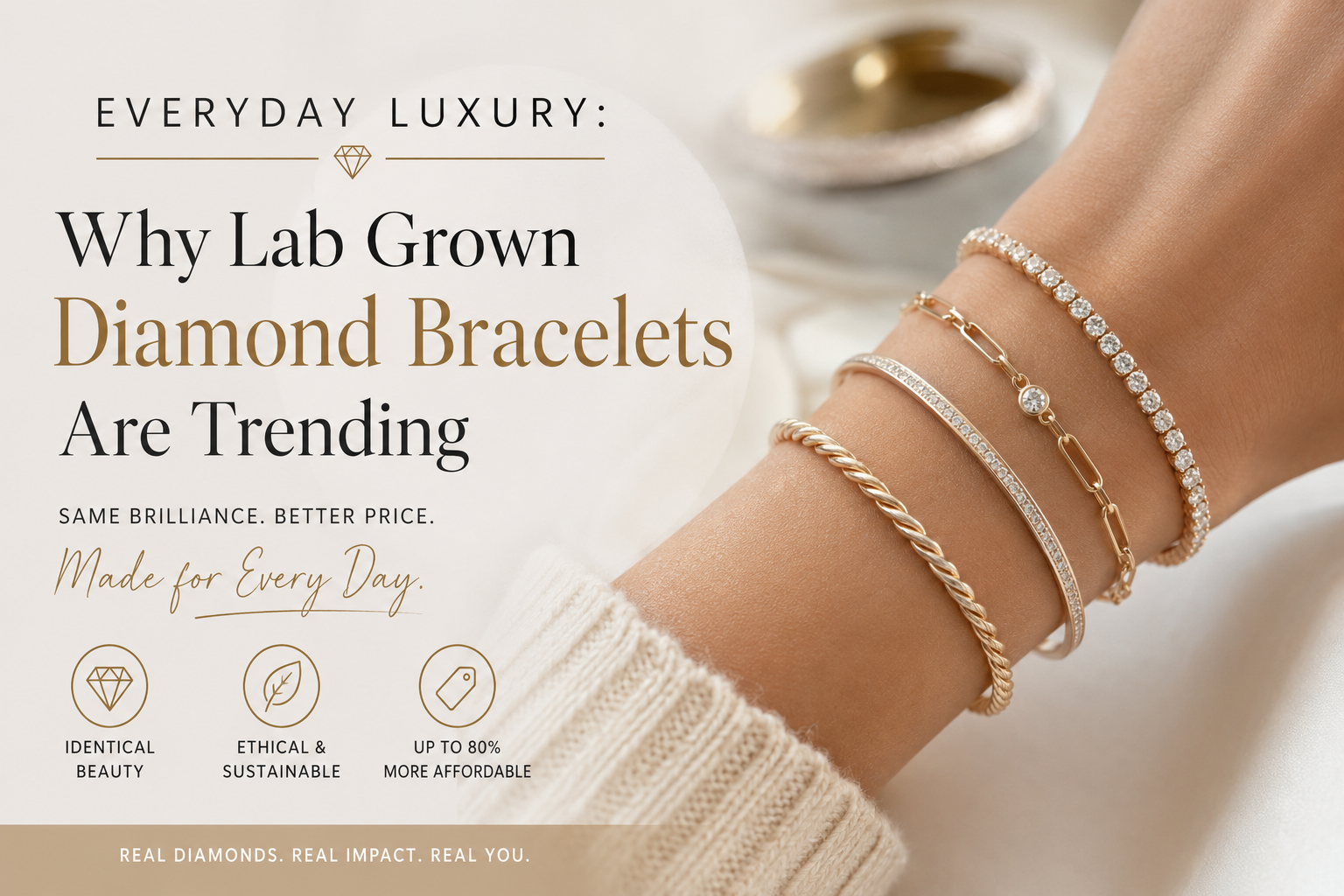 Everyday Luxury: Why Lab Grown Diamond Bracelets Are Trending