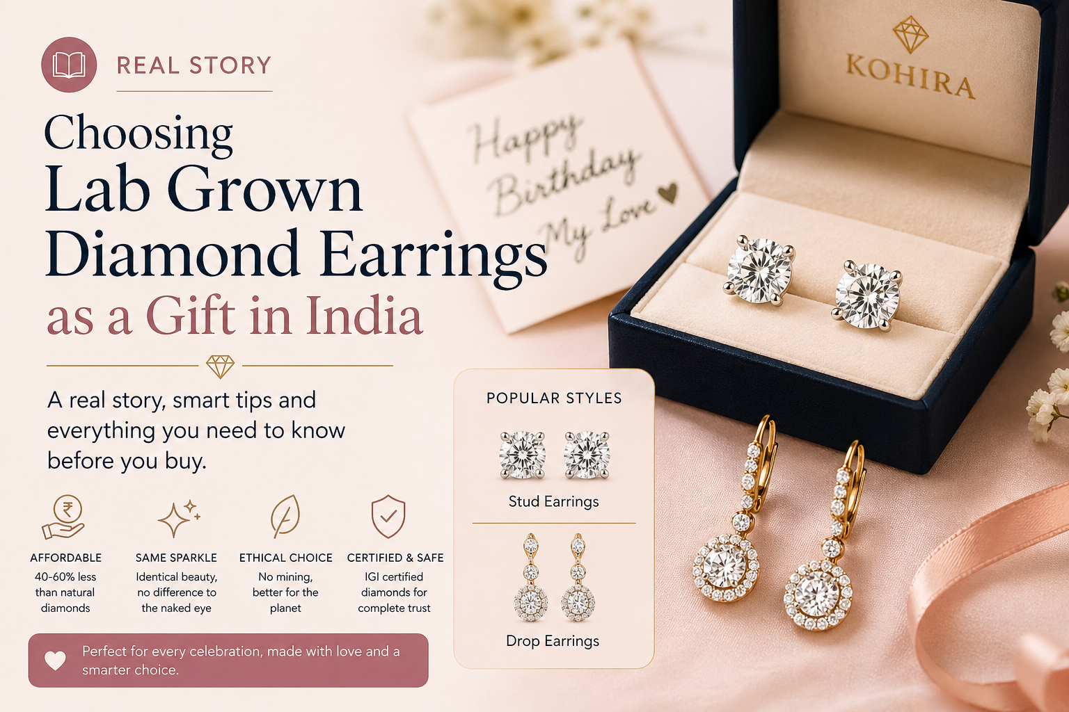 Real Story: Choosing Lab Grown Diamond Earrings as a Gift in India